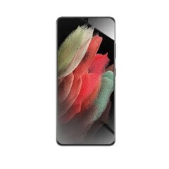 9H Forcell Flexible Nano Glass 5D for Samsung Galaxy S21 Ultra black (Hot Bending) working fingerprint scanner kaina ir informacija | Apsauginės plėvelės telefonams | pigu.lt