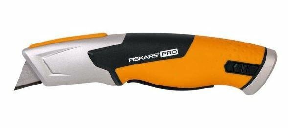 Ištraukiamas peilis Fiskars Carbonmax, 1 vnt. kaina ir informacija | Mechaniniai įrankiai | pigu.lt