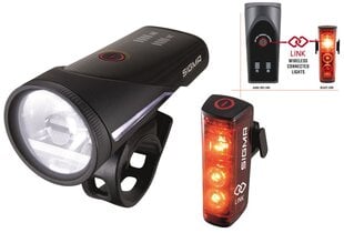 Комплект фонарей Sigma Aura 100 + Blaze Link USB цена и информация | Велосипедные фонари, отражатели | pigu.lt