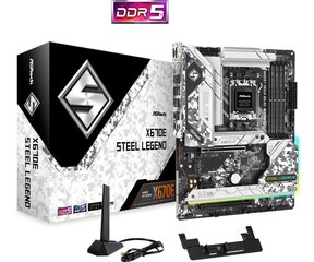 Asrock  ASROCK X670E STEEL LEGEND AM5 DDR5 MB kaina ir informacija | Pagrindinės plokštės | pigu.lt