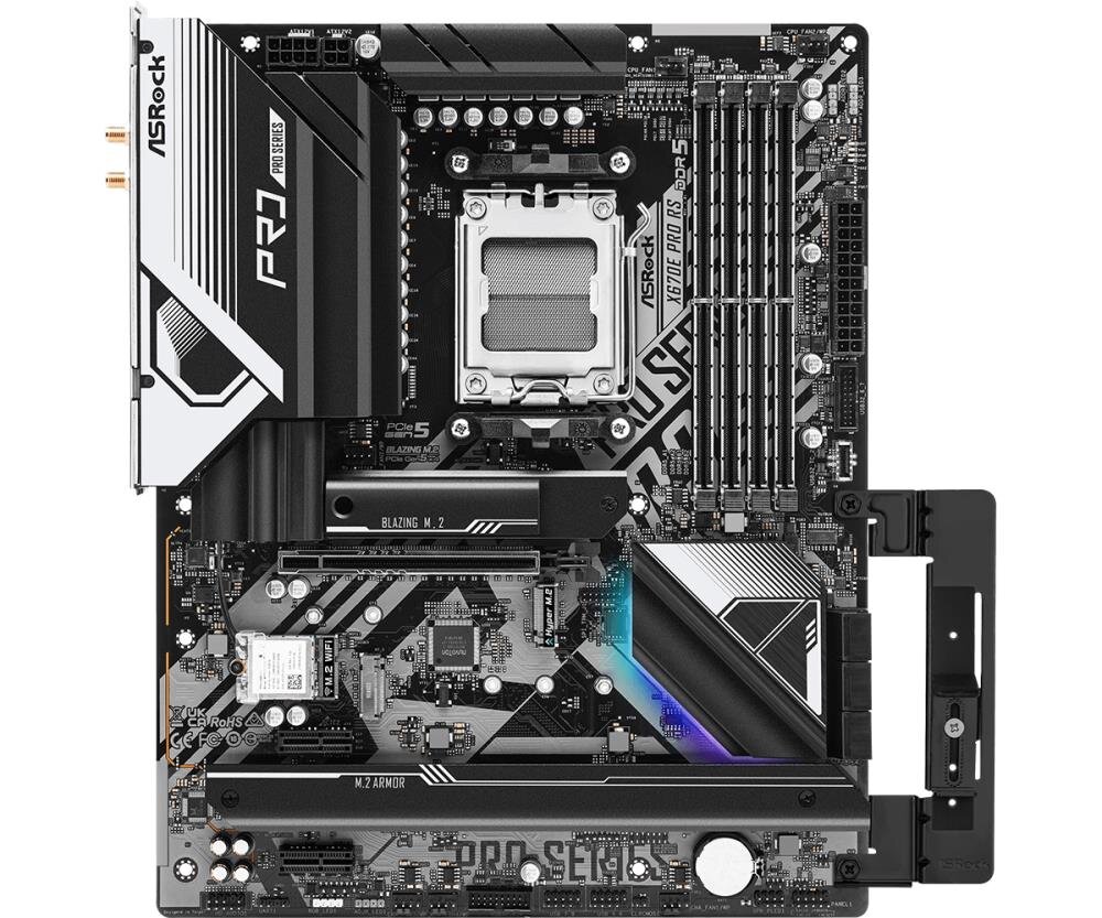 Asrock ASRock X670E PRO RS AM5 DDR5 ATX MB kaina ir informacija | Pagrindinės plokštės | pigu.lt