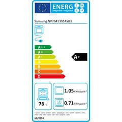 Духовка с пиролитической системой очистки Samsung NV7B41301AS/U3 3850 w 76 L цена и информация | Samsung Крупная кухонная техника | pigu.lt