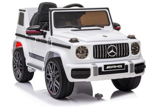 Детский двухместный электромобиль Mercedes G63 AMG белый. цена и информация | Электромобили для детей | pigu.lt