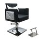 Kirpyklos kėdė Domino, balta/juoda цена и информация | Baldai grožio salonams | pigu.lt