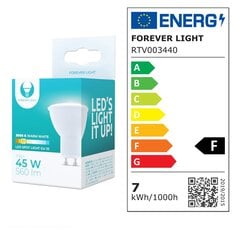 LED lemputė Forever Light GU10 7W 560lm kaina ir informacija | Elektros lemputės | pigu.lt