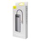 Baseus Metal Gleam HUB USB Type C HDMI / DP / USB Type C / minijack 3.5mm / RJ45 / SD (WKWG020213) цена и информация | Adapteriai, USB šakotuvai | pigu.lt