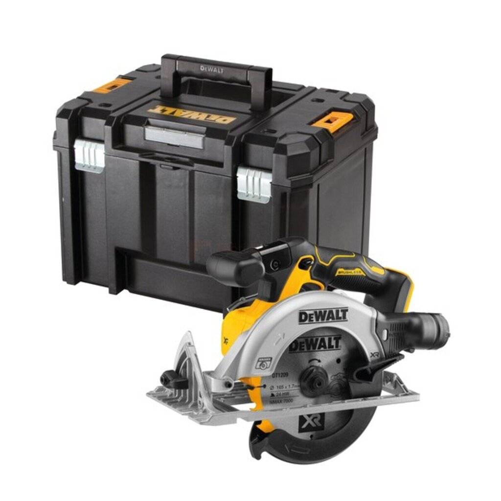 Akumuliatorinis diskinis pjūklas (be akumuliatoriaus), Dewalt DCS565NT 18V 165 mm цена и информация | Pjūklai, pjovimo staklės | pigu.lt