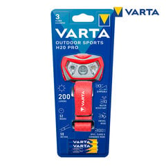 Светодиодная система для головы Varta Outdoor Sports H20 Pro цена и информация | Фонарики, прожекторы | pigu.lt