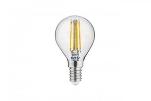 Лампа светодиодная G45, FILAMENT, E14, 4 Вт, 400 Лм, 4000K, 220-240В, 360° цена и информация | Электрические лампы | pigu.lt