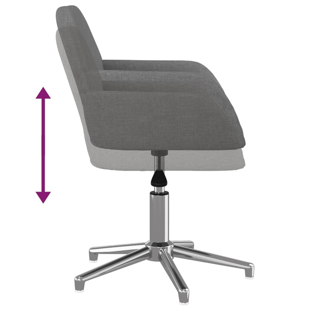 Pasukamos valgomojo kėdės, 2vnt., šviesiai pilkos kaina ir informacija | Virtuvės ir valgomojo kėdės | pigu.lt