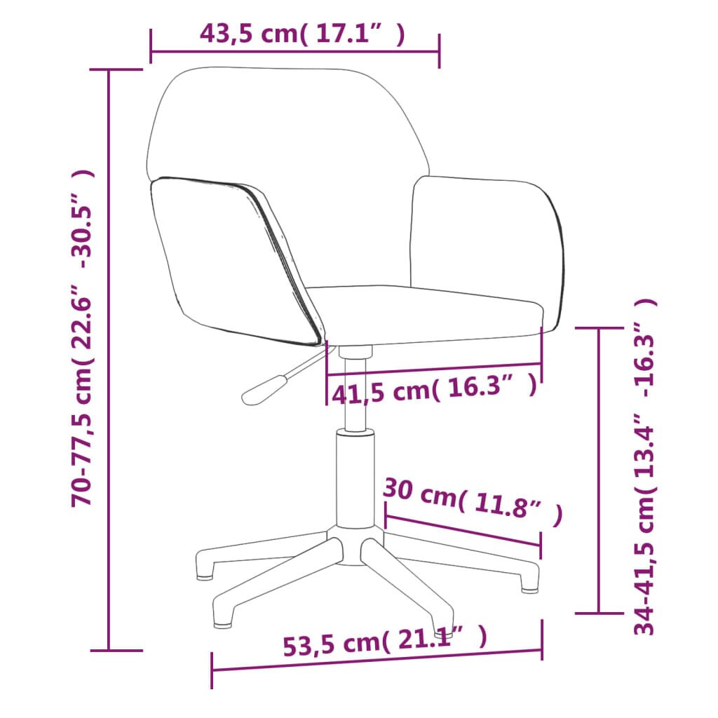 Pasukamos valgomojo kėdės, 2vnt., šviesiai pilkos цена и информация | Virtuvės ir valgomojo kėdės | pigu.lt