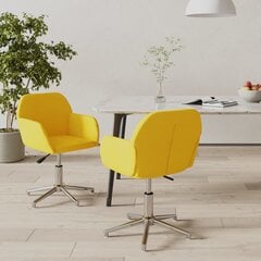 Pasukamos valgomojo kėdės, 2vnt., garstyčių geltonos kaina ir informacija | Virtuvės ir valgomojo kėdės | pigu.lt