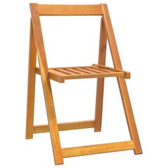 Sulankstomos sodo kėdės, 8 vnt., rudos kaina ir informacija | Lauko kėdės, foteliai, pufai | pigu.lt