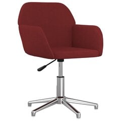 Pasukama biuro kėdė, raudonojo vyno spalvos kaina ir informacija | Biuro kėdės | pigu.lt