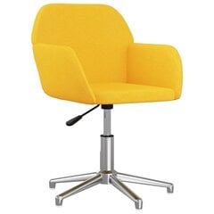 Pasukama biuro kėdė, šviesiai geltonos spalvos, audinys цена и информация | Офисные кресла | pigu.lt