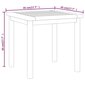 Šoninis staliukas, 45x45x45cm, tikmedžio medienos masyvas kaina ir informacija | Kavos staliukai | pigu.lt