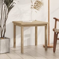 Šoninis staliukas, 45x45x45cm, tikmedžio medienos masyvas цена и информация | Журнальные столики | pigu.lt