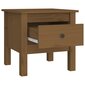 Šoniniai staliukai, 2vnt., medaus rudi, 40x40x39cm, pušis kaina ir informacija | Kavos staliukai | pigu.lt
