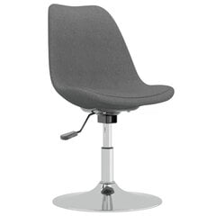 Pasukamos valgomojo kėdės, Audinys, 4vnt., šviesiai pilka kaina ir informacija | Virtuvės ir valgomojo kėdės | pigu.lt