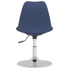 Pasukamos valgomojo kėdės, Audinys, 4vnt., mėlyna kaina ir informacija | Virtuvės ir valgomojo kėdės | pigu.lt
