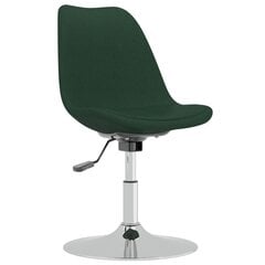Pasukamos valgomojo kėdės, Audinys, 4vnt., tamsiai žalia kaina ir informacija | Virtuvės ir valgomojo kėdės | pigu.lt