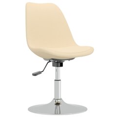 Pasukamos valgomojo kėdės, Audinys, 4vnt., kreminė spalva kaina ir informacija | Virtuvės ir valgomojo kėdės | pigu.lt