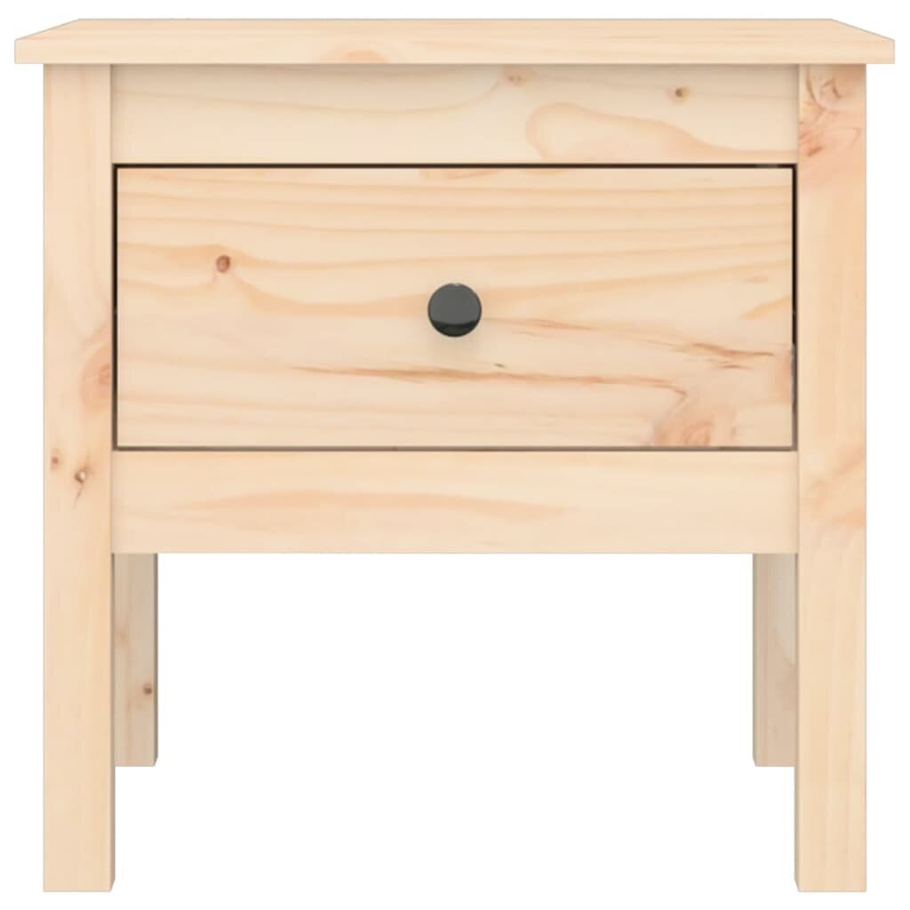 Šoniniai staliukai, Pušies medienos masyvas, 2vnt., 50x50x49cm kaina ir informacija | Kavos staliukai | pigu.lt