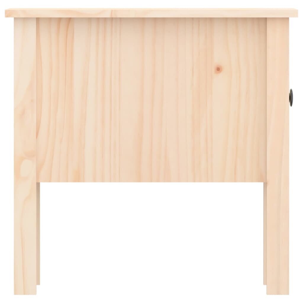 Šoniniai staliukai, Pušies medienos masyvas, 2vnt., 50x50x49cm kaina ir informacija | Kavos staliukai | pigu.lt