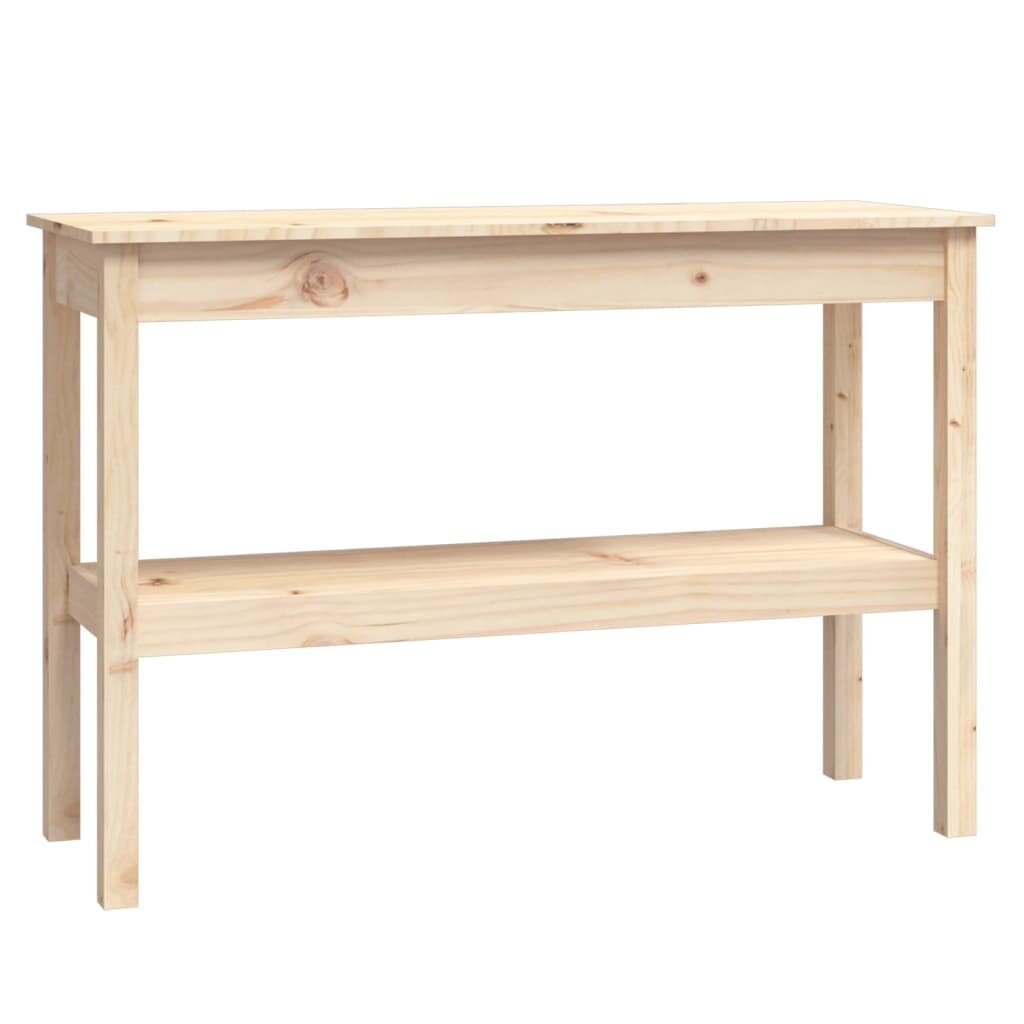 Konsolinis staliukas, Pušies medienos masyvas, 110x40x75cm kaina ir informacija | Stalai-konsolės | pigu.lt