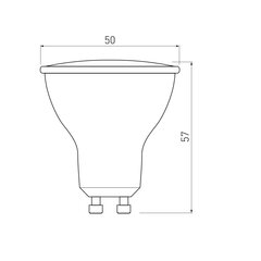 LED lemputė 4.9W, 230V , 4000K , 410lm , 120° kaina ir informacija | Elektros lemputės | pigu.lt