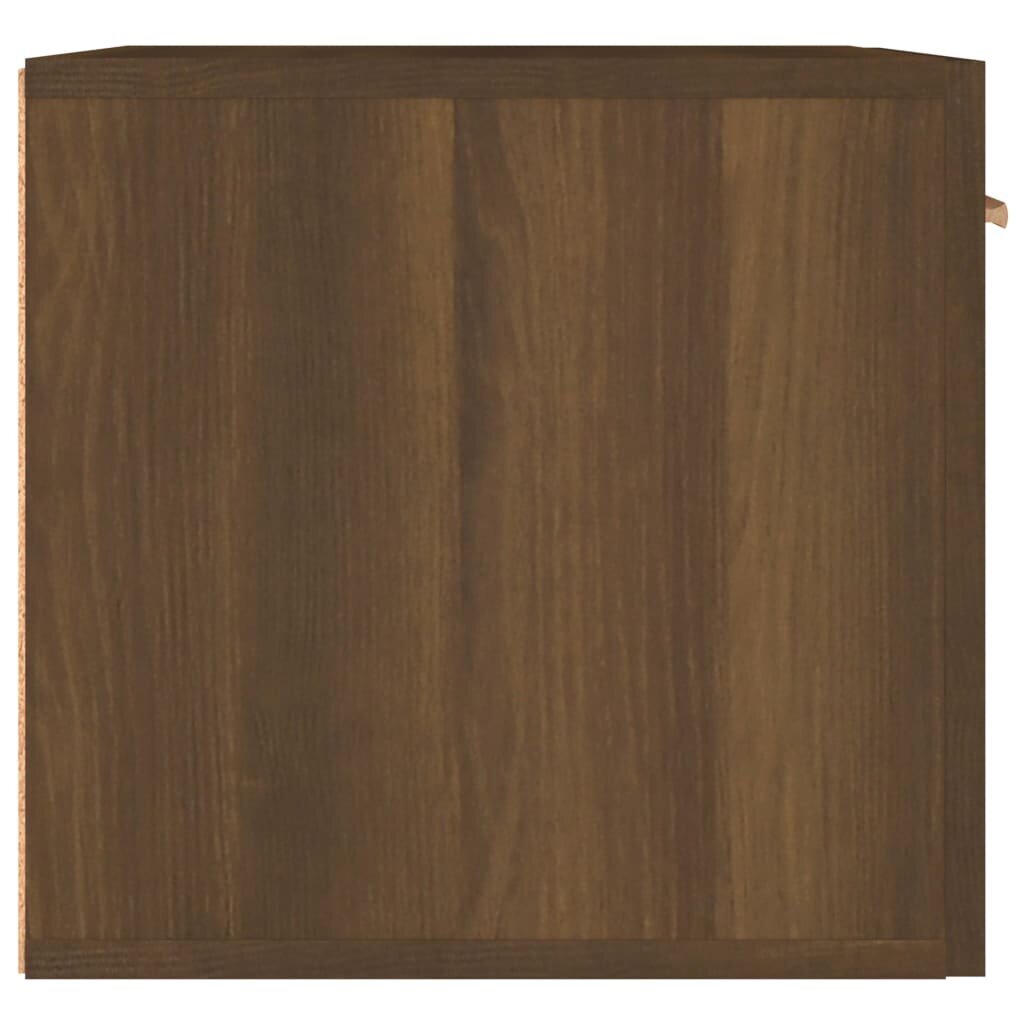 Sieninė spintelė, Apdirbta mediena, 60x36,5x35cm, ruda ąžuolo spalva kaina ir informacija | Svetainės spintelės | pigu.lt
