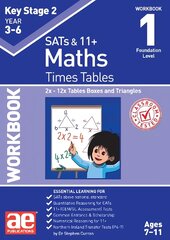KS2 Times Tables Workbook 1: 2x - 12x Tables Boxes & Triangles kaina ir informacija | Knygos paaugliams ir jaunimui | pigu.lt