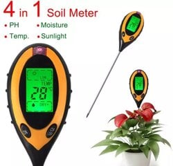 рН-метр почвы 4в1 цена и информация | Психрометры, термометры, измерители pH, ORP | pigu.lt
