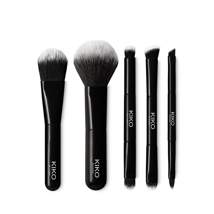 Makiažo šepetėlių rinkinys Kiko Milano Travel Brush Set kaina ir informacija | Makiažo šepetėliai, kempinėlės | pigu.lt