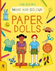 Make & Colour Paper Dolls: 60 Cut-Outs to Colour and Free Stencils kaina ir informacija | Knygos mažiesiems | pigu.lt