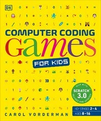 Computer Coding Games for Kids: A unique step-by-step visual guide, from binary code to building games цена и информация | Книги для подростков и молодежи | pigu.lt