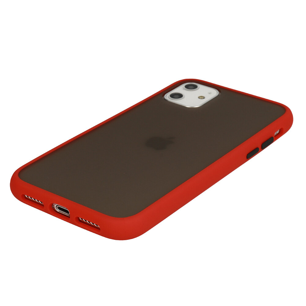 Dėklas telefonui Color Button - iPhone XR , raudona kaina ir informacija | Telefono dėklai | pigu.lt