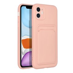 Dėklas telefonui Forcell CARD - iPhone 12 / 12 Pro, rožinis kaina ir informacija | Telefono dėklai | pigu.lt