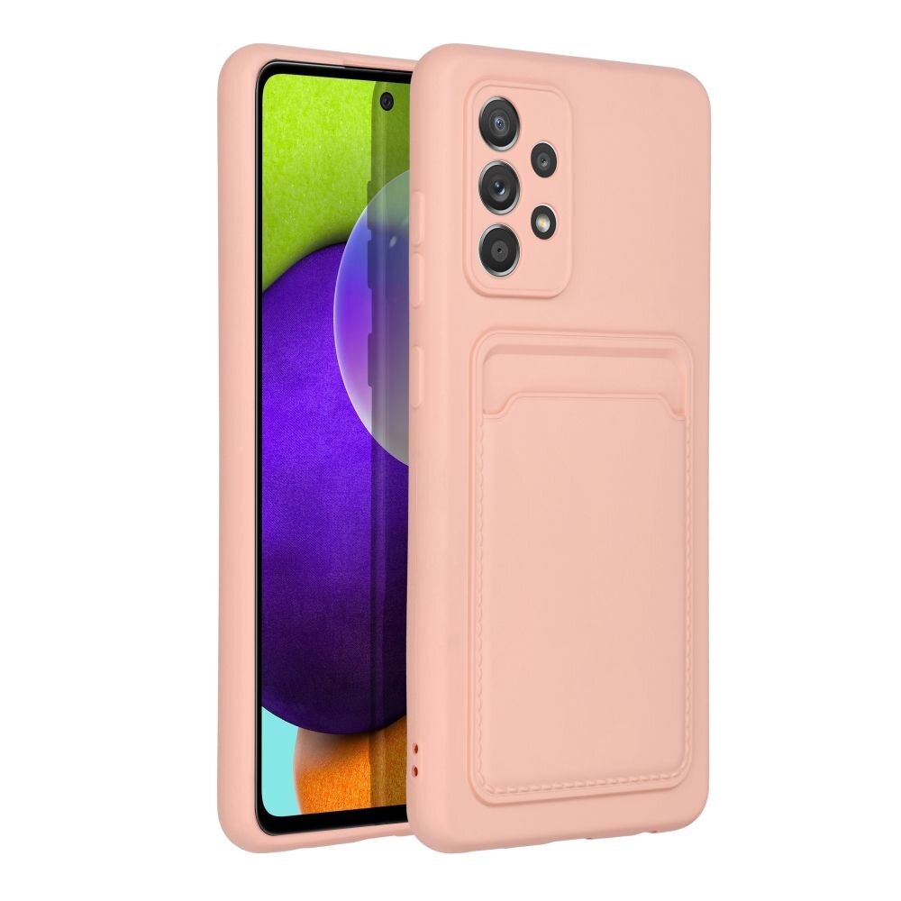 Dėklas telefonui Forcell CARD - Xiaomi Redmi NOTE 11 / 11S, rožinis kaina ir informacija | Telefono dėklai | pigu.lt