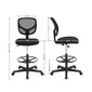 Paprasta biuro kėdė su tinkleliu SONGMICS OBN15BK kaina ir informacija | Biuro kėdės | pigu.lt