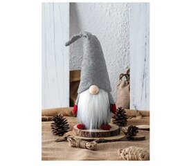 Kalėdinis nykštukas YX009 47cm pilkos spalvos цена и информация | Рождественское украшение CA1031, 10 см | pigu.lt