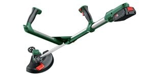 Akumuliatorinis trimeris Bosch Universal GrassCut 18V-26m 06008C1D04, be baterijos kaina ir informacija | Bosch Sodo prekės | pigu.lt