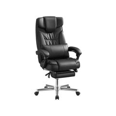 Кресло для руководителя с подголовником и подставкой для ног SONGMICS OBG75B цена и информация | Офисные кресла | pigu.lt