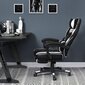 Šauni žaidimų kėdė SONGMICS OBG73BW, juodai balta kaina ir informacija | Biuro kėdės | pigu.lt
