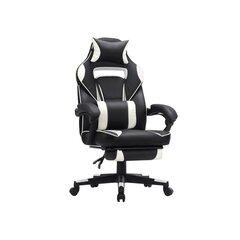 Классное игровое кресло SONGMICS OBG73BW, черно-белое цена и информация | Офисные кресла | pigu.lt
