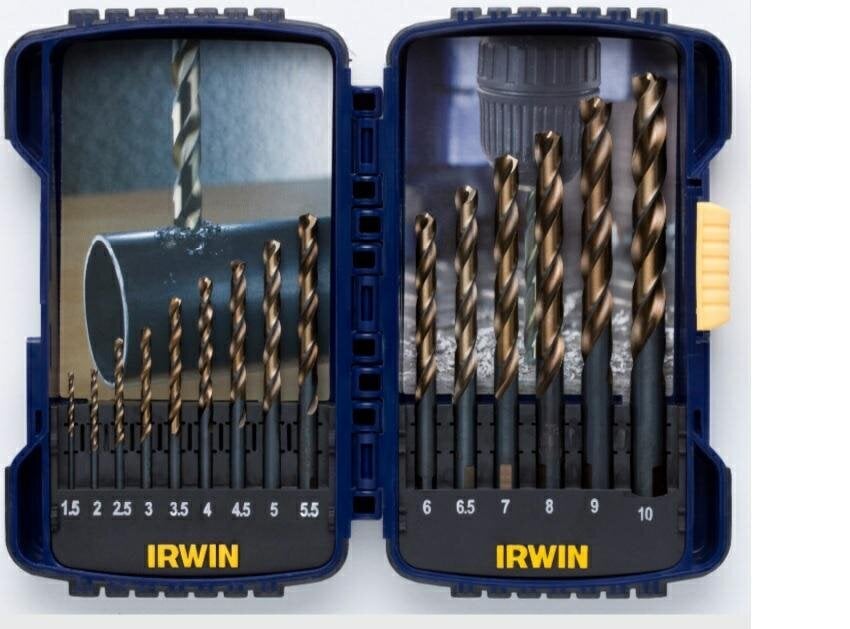 Grąžtų rinkinys Irwin, 15 vnt. kaina ir informacija | Mechaniniai įrankiai | pigu.lt