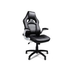 Офисный стул из искусственной кожи черного цвета SONGMICS OBG62B цена и информация | Офисные кресла | pigu.lt