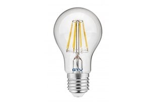 LED lemputė A60, Filament, E27, 8w, 800lm, 4000K, 220-240V, 360° kaina ir informacija | Elektros lemputės | pigu.lt