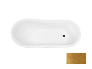 Ванна Besco Olaya Glam 160, золотистая+белая цена и информация | Для ванны | pigu.lt