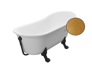 Ванна Besco Olaya Glam 160, золотистая+черная цена и информация | Для ванны | pigu.lt